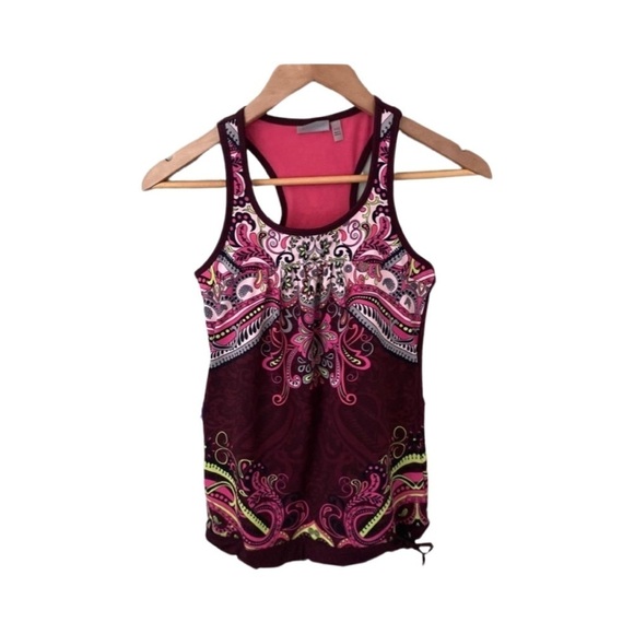Athleta Paisley Tinker Tank With Built In Shelf Bra Size XXS - Picture 1 of 5